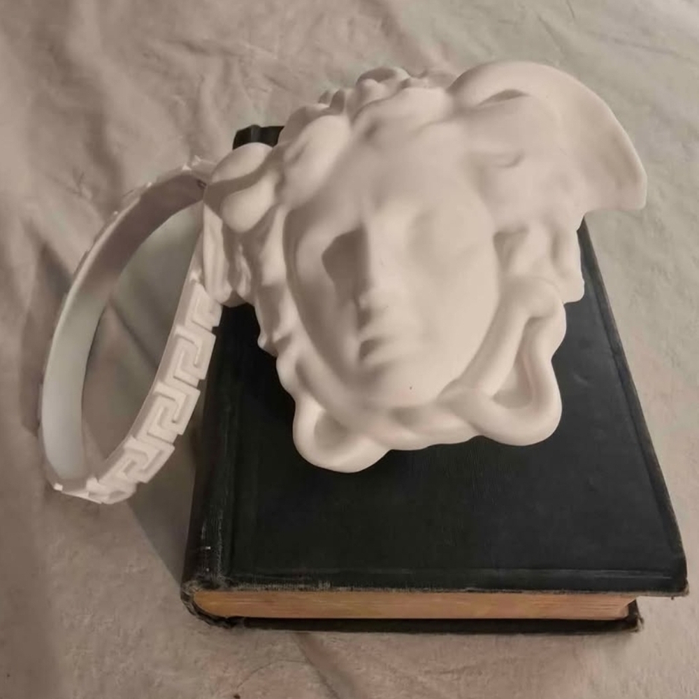 Versace White Medusa Clutch